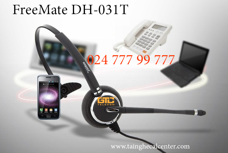 Tai nghe FreeMate DH-031T linh hoạt, dễ sử dụng, chống ồn tốt