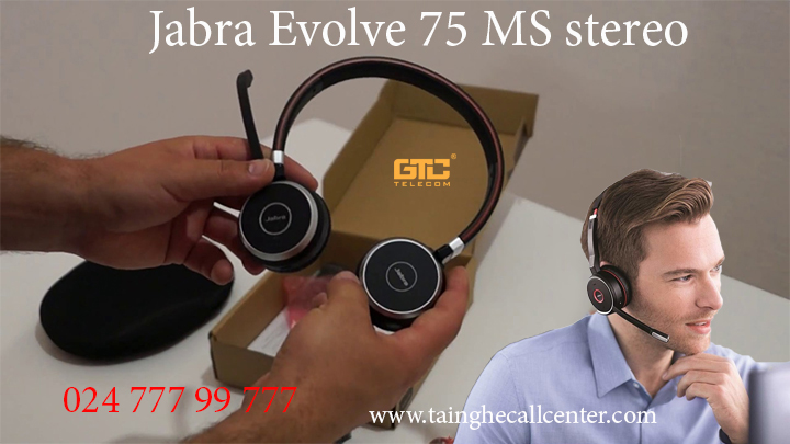 Tai nghe Jabra Evolve 75 MS Stereo trải nghiệp chất lượng âm thanh rõ nét!