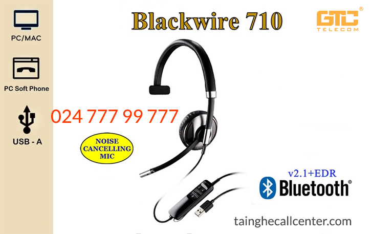 Plantronic® Blackwire C710  tai nghe đa năng , linh động
