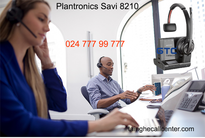 tai nghe không dây Dect Plantronics Savi 8210 đẳng cấp kết nối đa thiết bị
