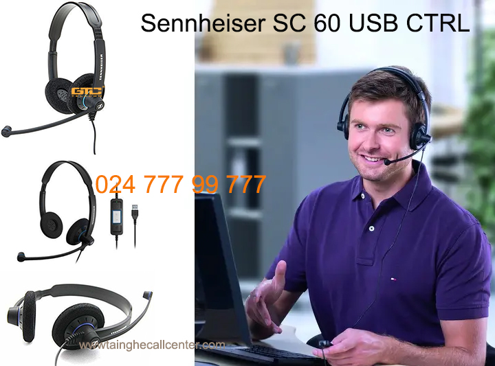Sennheiser SC 60 USB CTRL tai nghe cho máy tính thân thiện nhất