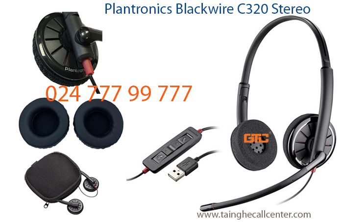 Plantronics Blackwire C320 Stereo dòng tai nghe chất lượng cao lý tưởng cho các callcenter